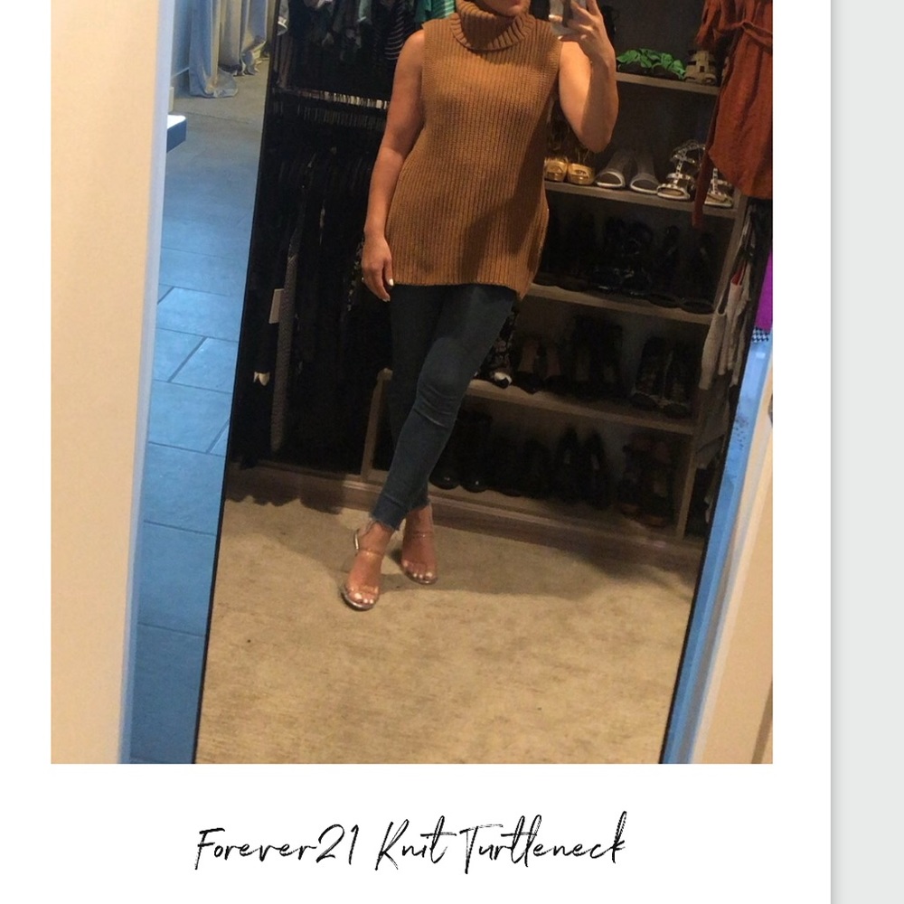 Super soft turtleneck knit top w/ zipper detail